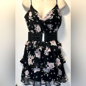 Trixxi Clothing Company Floral Tiered Dress-Size Small.